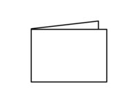 Folded voucher cards with one fold.