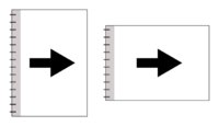 Paper notepad with spiral binding on the left.