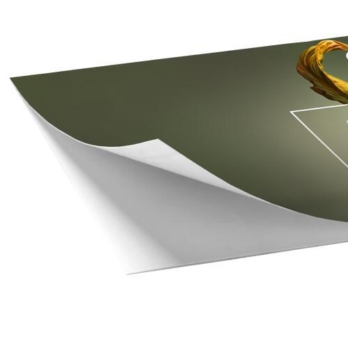 Statisch haftende, transparente Folien-Aufkleber.