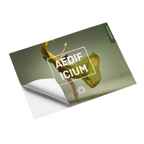 Statisch haftende Folien-Aufkleber.