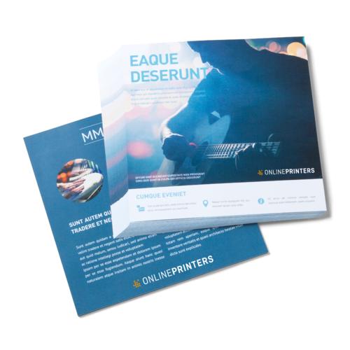 Flyers & Leaflets, UV-coated, CD-Format, printed on both sides 1