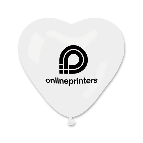 Heart balloons, printed on one side, ø 30 cm 1