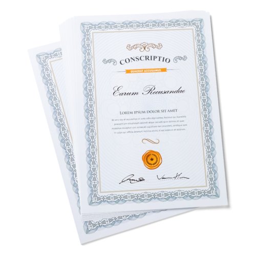 Certificates, A4 2