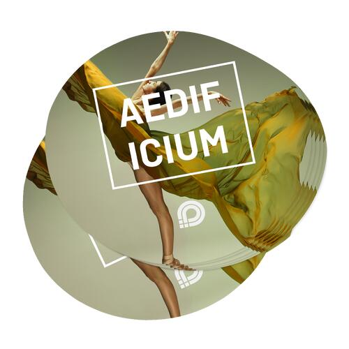 Paper sticker, round, self-adhesive.