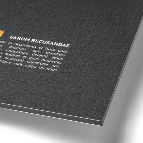 Aluminium composite panel in custom shape.