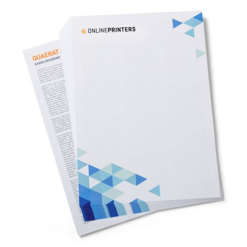 Paper Letterhead, printable on both sides.