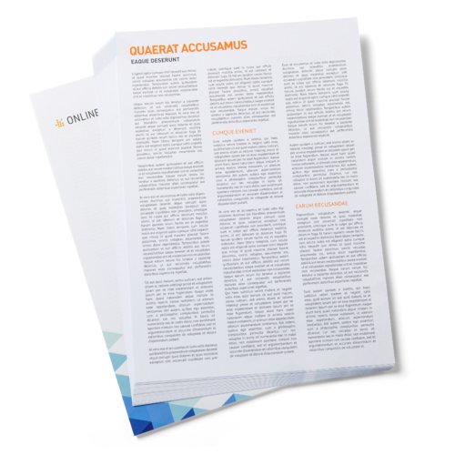 Letterheads, DL, printed on both sides 2