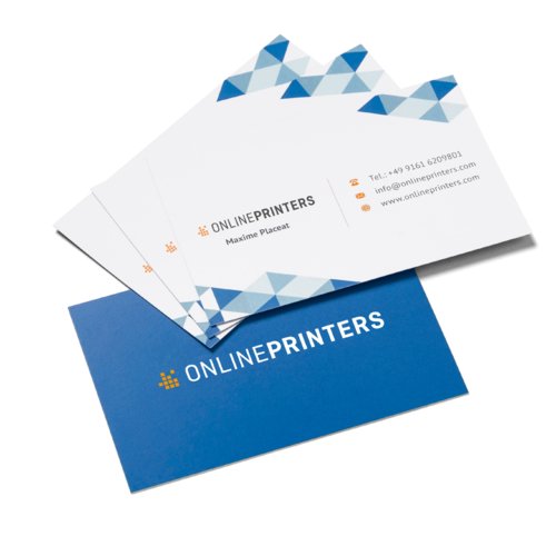 Business Cards, 8.5 x 5.5 cm, printed on both sides 1