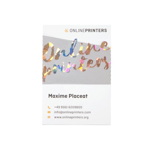 Business cards with spot hot foil stamping, 8.5 x 5.5 cm, printed on both sides 9