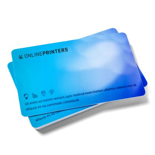 Plastic cards, 8.6 x 5.4 cm, printed on both sides 2