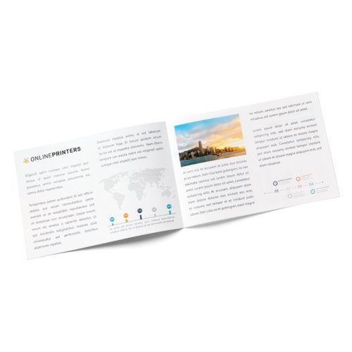 Folded Leaflets UV-coated Landscape, DVD Booklet 3