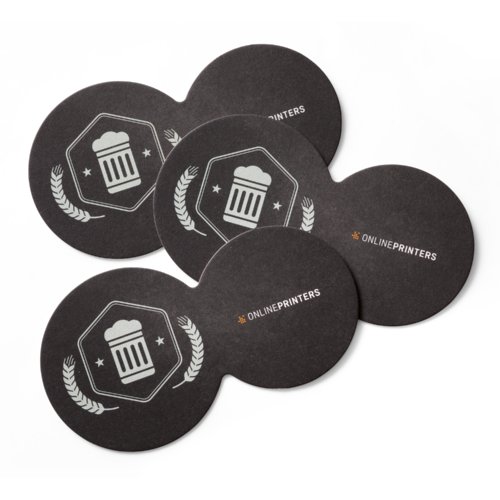 Beer mats, doublecircle, 16 x 9.0 cm, 4/4 1