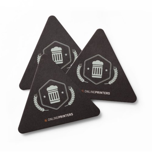 Beer mats, triangle, 13 x 11.5 cm, 4/4 1