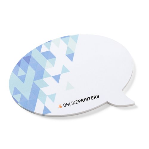 Sticky notes, Speech balloon, 9.5 x 6.5 cm, 4/0 1