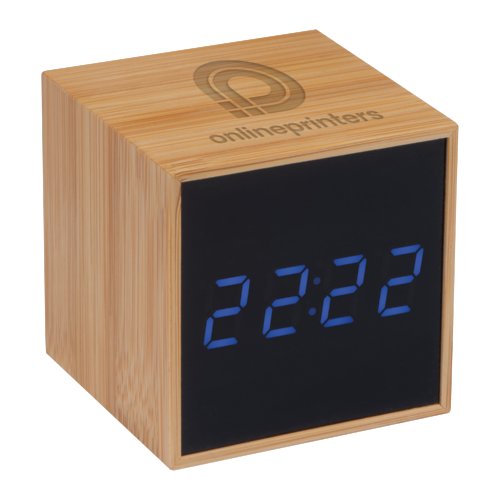 Bamboo desk clock North Charleston 1