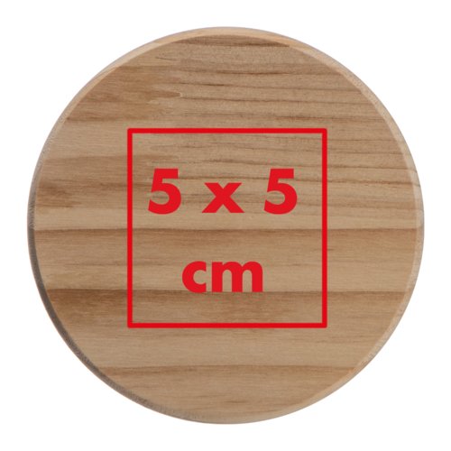 Wooden storage can with lid.