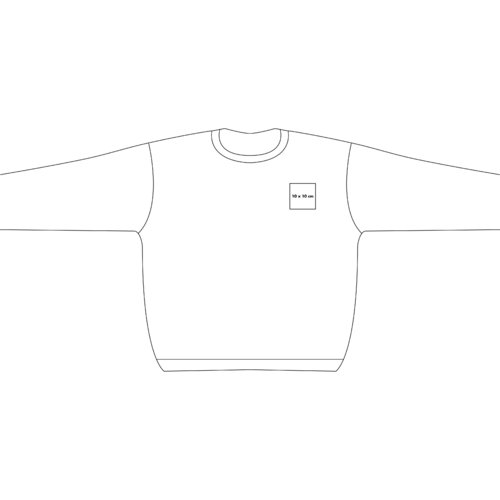 Cotton sweatshirt with long sleeves and a round neckline.