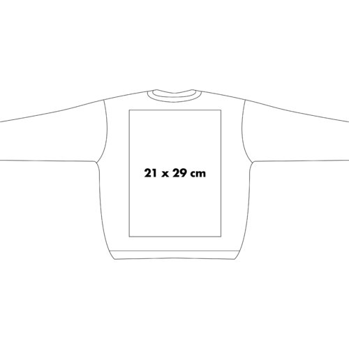 Fabric sweatshirt with long sleeves and a round neckline.