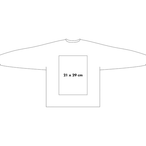 Fabric sweatshirt with long sleeves.