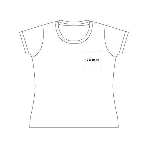 Cotton T-shirt with round neck and short sleeves.