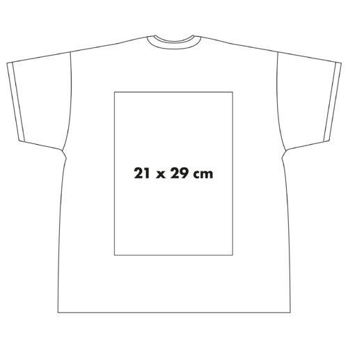 White cotton T-shirt with short sleeves and a round neck.