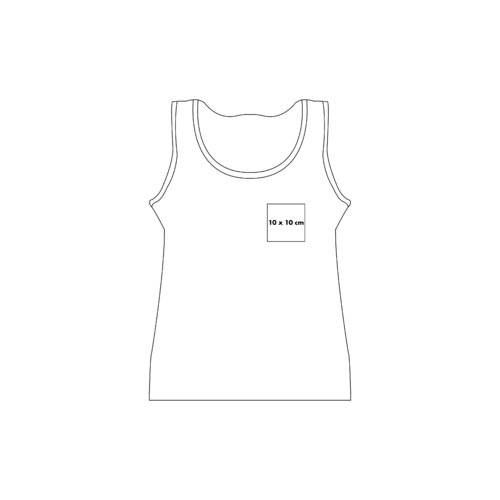 Cotton tank top with ribbed edges.