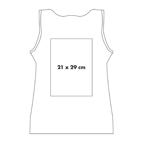 Cotton tank top with wide straps.