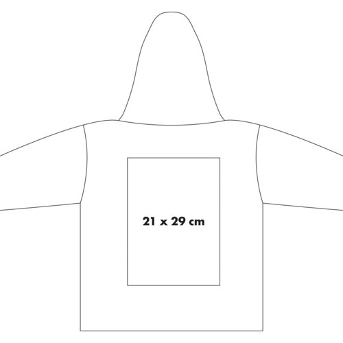 Cotton hoodie with hood and kangaroo pocket.