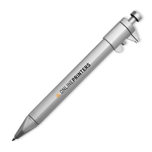 Plastic Ball pen with sliding calliper Prescot 1