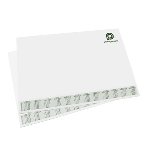 Paper desk pad, individually customizable.