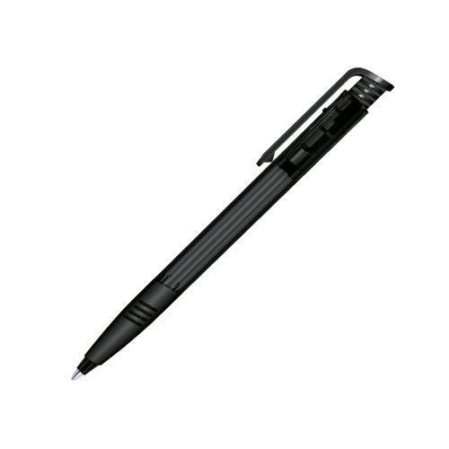 senator® Super Hit Clear Soft Grip press button pen 3