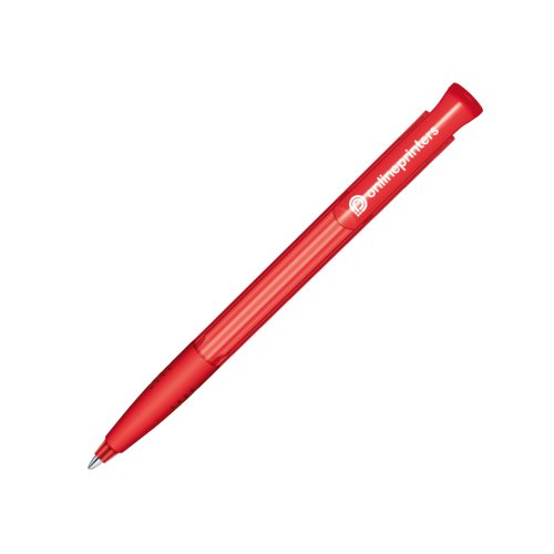 senator® Super Hit Clear Soft Grip press button pen 4