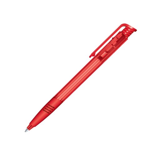 senator® Super Hit Clear Soft Grip press button pen 5