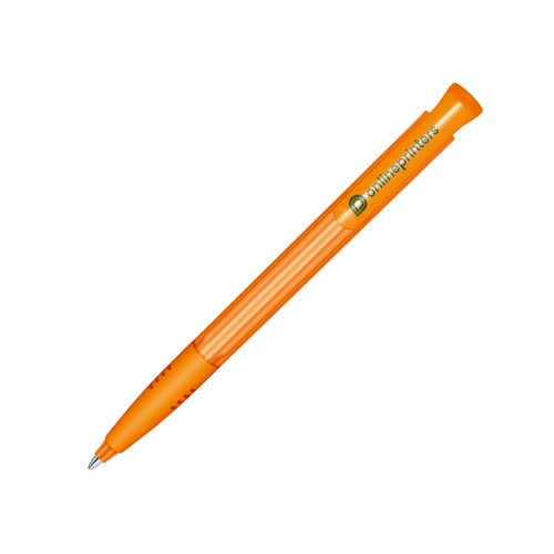 senator® Super Hit Clear Soft Grip press button pen 12