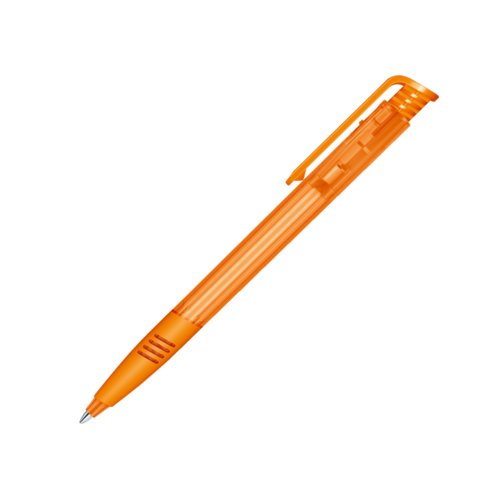 senator® Super Hit Clear Soft Grip press button pen 12