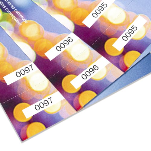 Paper tickets with perforation.