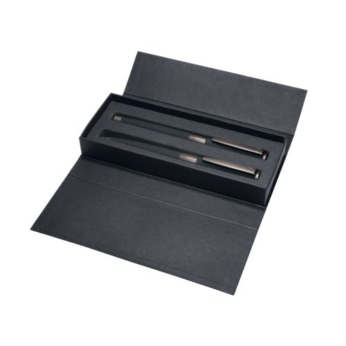 senator® Black Line set of ball pen and fountain pen in a case 2