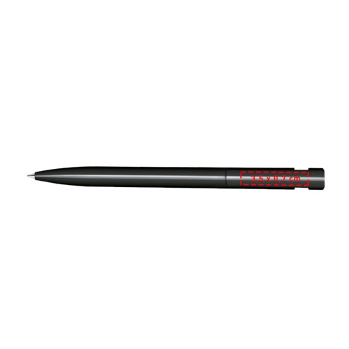 Polished ballpoint pen with push mechanism.