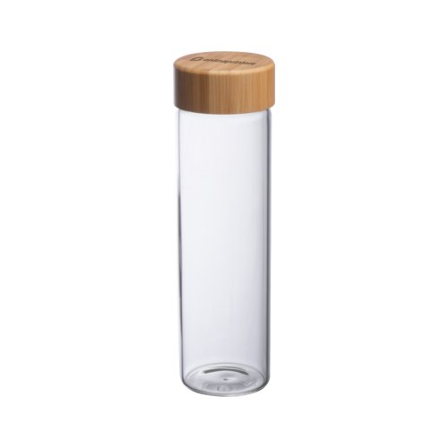 Santa Cruz glass bottle with bamboo lid 1