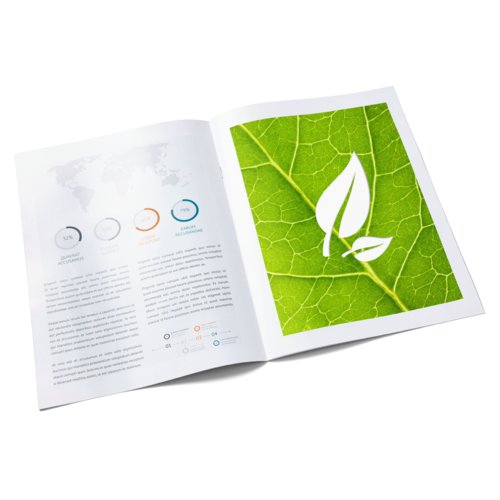 Brochures, eco/natural paper, portrait, A3 2