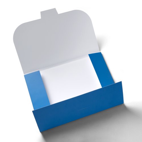 Paper folder with closure flap
