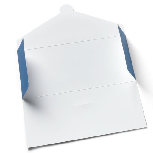 Paper folder with closure flap.