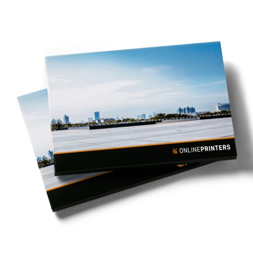 Paper folder with a closure flap for secure document storage.