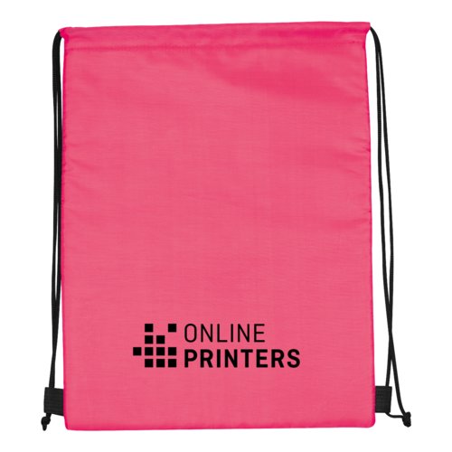 Pink cooler bag/sports bag with drawstring.