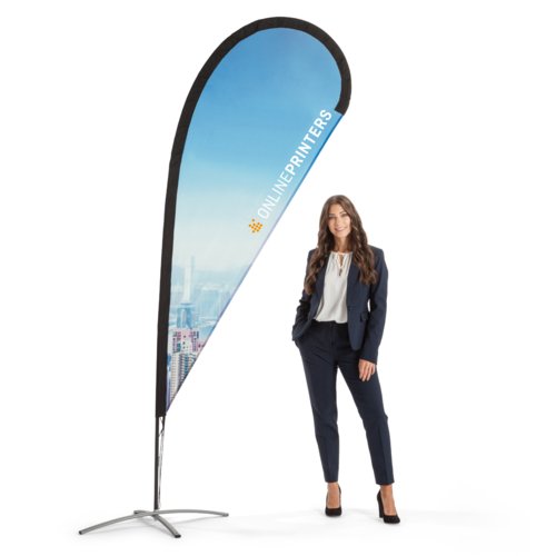 Drop Flag incl. print, 93 x 256 cm 1