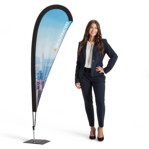 Drop Flag incl. print, 50 x 196 cm 1
