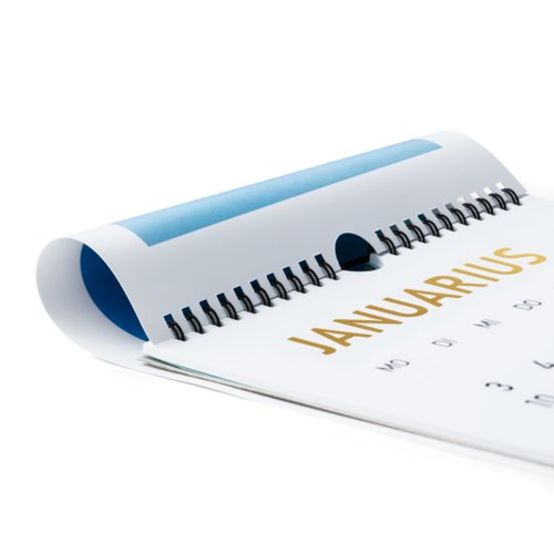 Wall calendars, 21 x 42 cm, wire-o binding, 4/4 colours 3