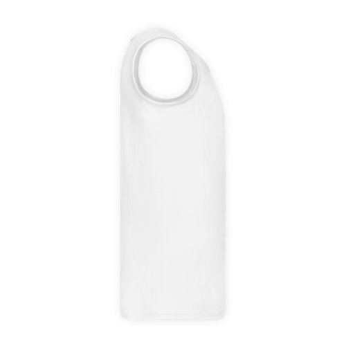 White cotton tank top for men.