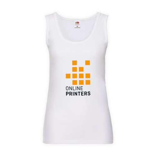 White cotton tank top for women.