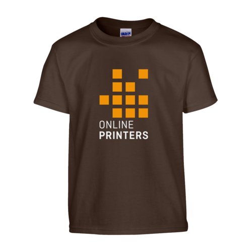 Dark brown cotton T-shirt, unisex fit.